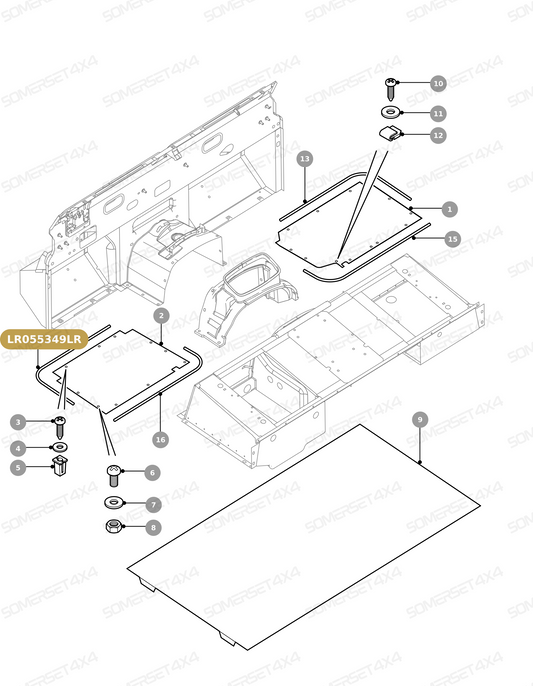 LR055349LR GENUINE LAND ROVER - SEAL