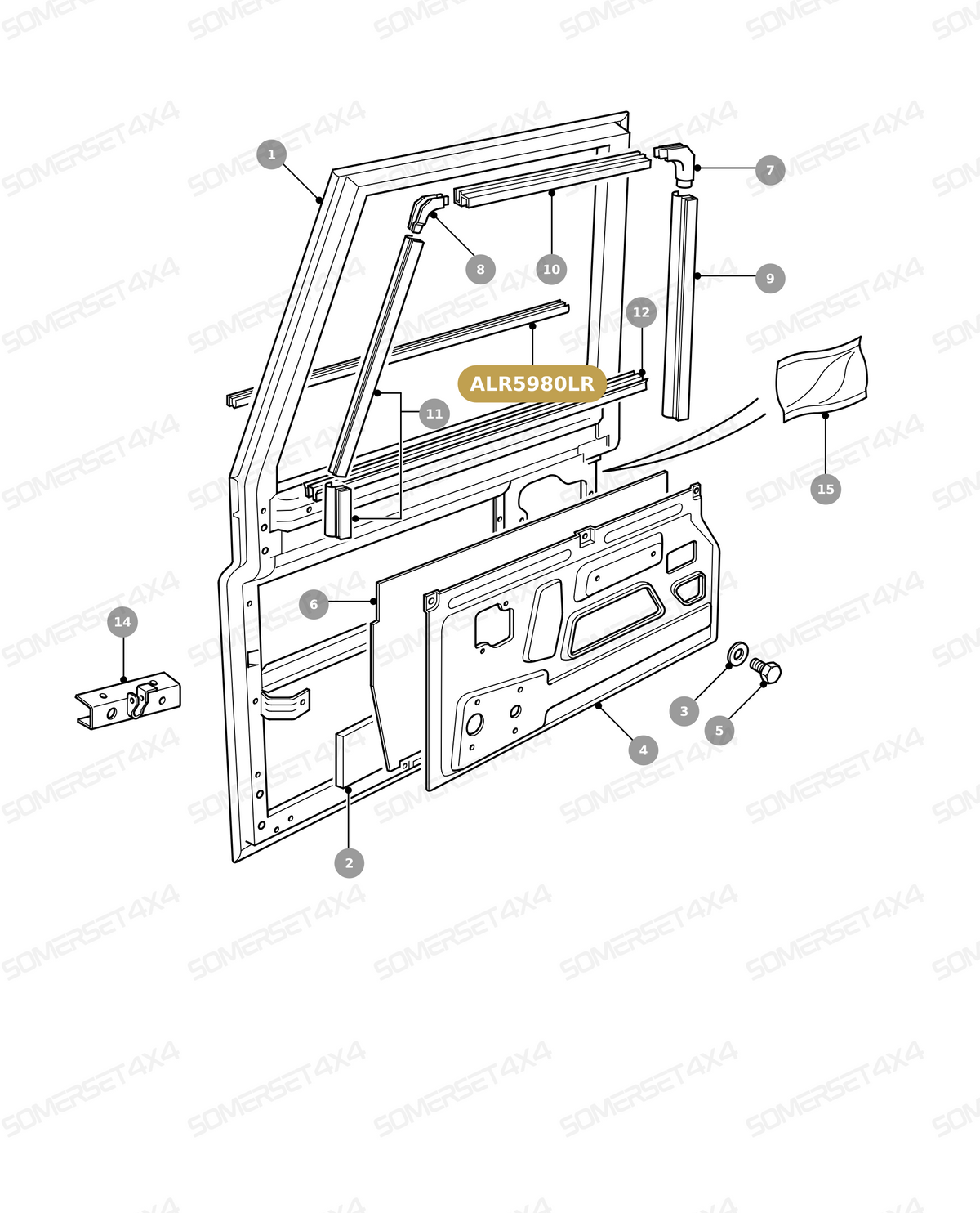 ALR5980LR GENUINE LAND ROVER - SEAL