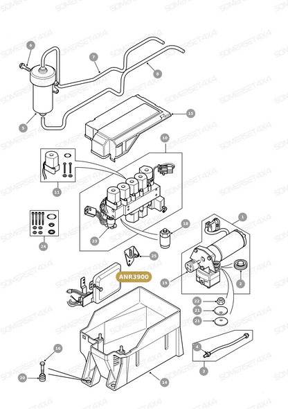 ANR3900 LAND ROVER - DRIVE BOX - AIR SUSPENSION From DUNLOP