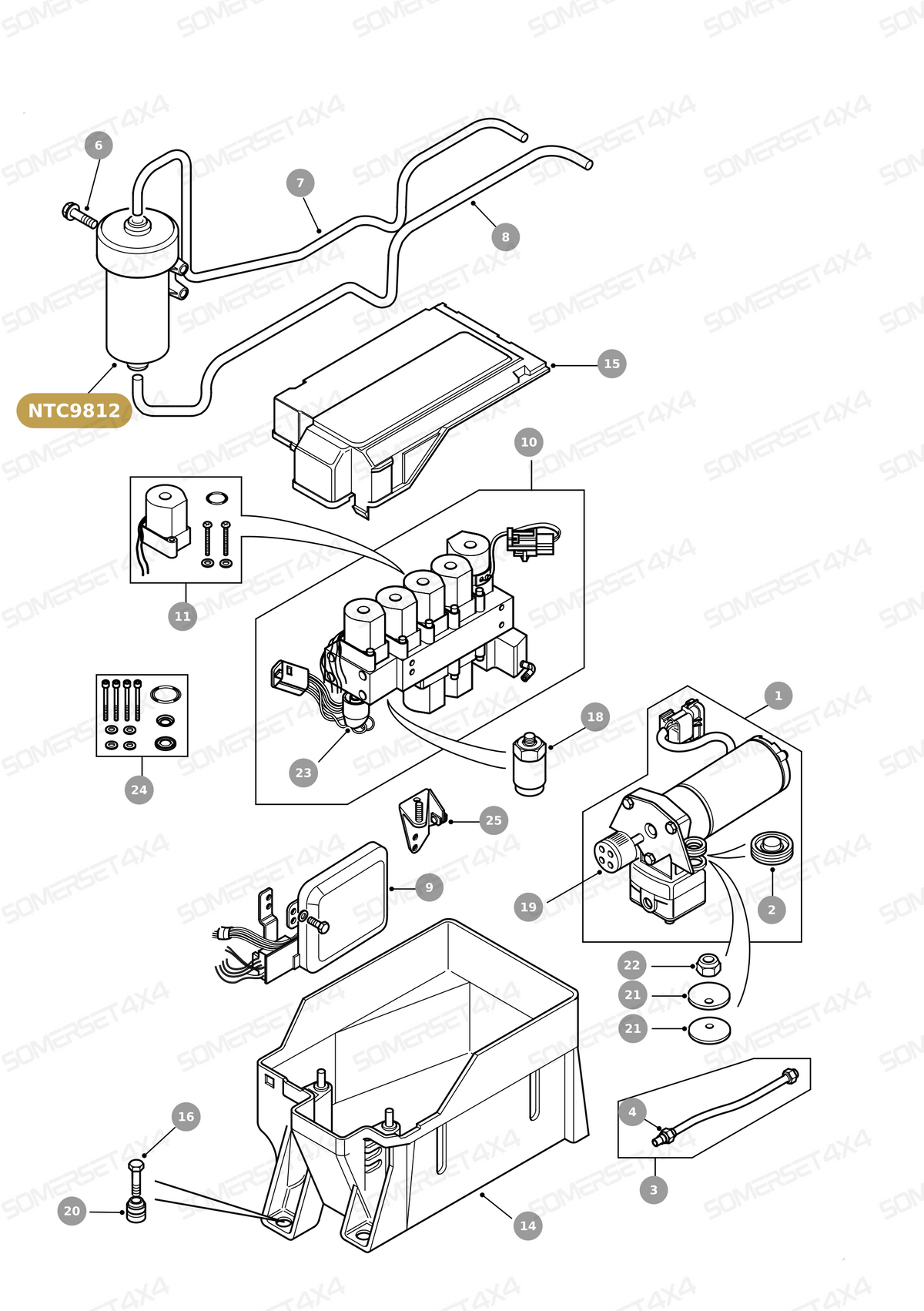 NTC9812 LAND ROVER - DRYER - AIR SUSPENSION From ALLMAKES