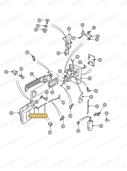 FQP101210 LAND ROVER - LINK-LOCK/LATCH From ALLMAKES