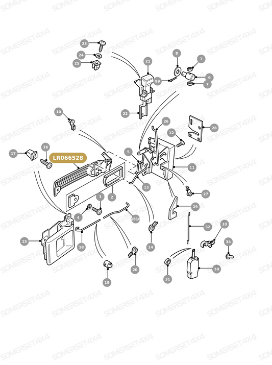 LR066528 LAND ROVER - HANDLE ASSY From ALLMAKES