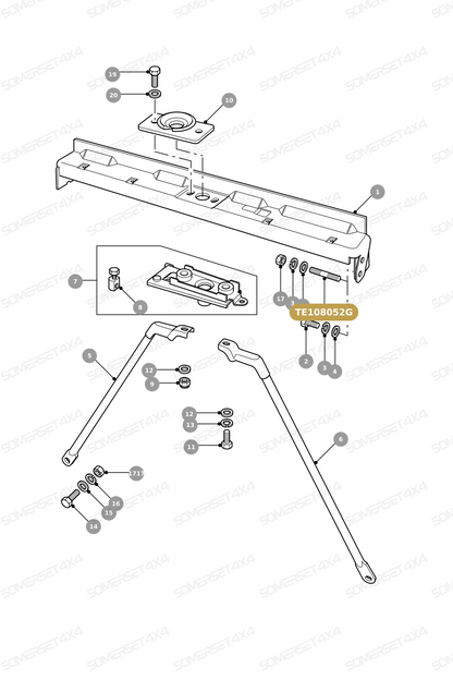 TE108052G LAND ROVER - STUD From PR2 ALLMAKES OE