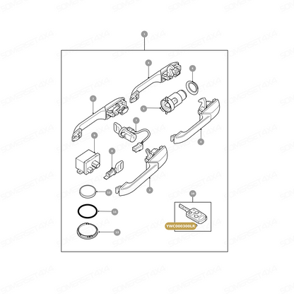 YWC000300LR GENUINE LAND ROVER - REMOTE CONTROL SYSTEM