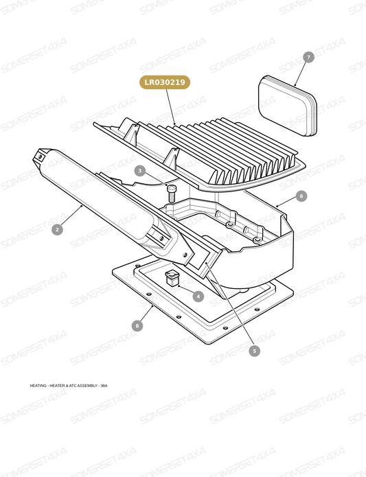 LR030219 LAND ROVER - POLLEN FILTER - HEATER ASSEMBLY - AIR CON From ALLMAKES