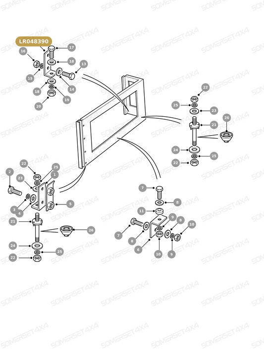 LR048390 LAND ROVER - BRACKET SUPPORT From ALLMAKES