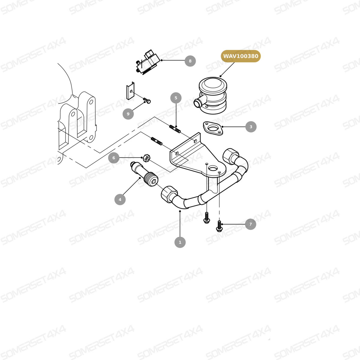 WAV100380 LAND ROVER - VALVE-SOLENOID-AIR CONTROL From PIERBURG