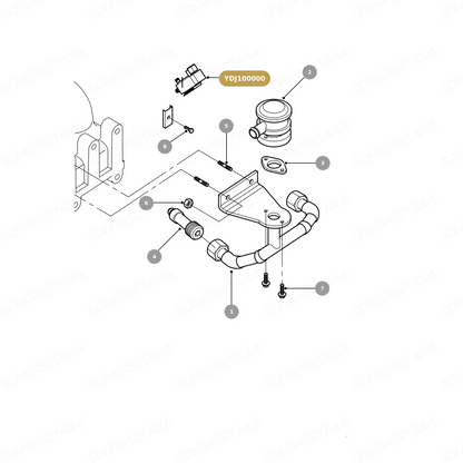 YDJ100000 LAND ROVER - SOLENOID- VACUUM CONTROL From PIERBURG