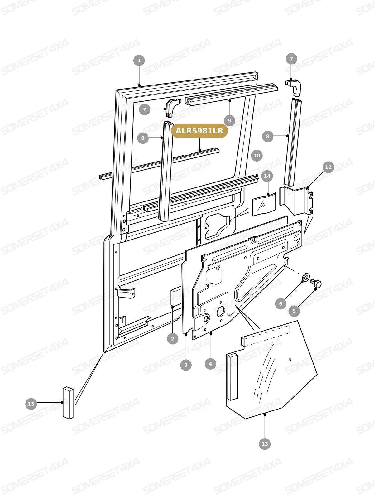 ALR5981LR GENUINE LAND ROVER - seal