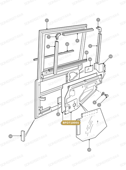 BFO710060 LAND ROVER - PANEL ASSY-INNER From ALLMAKES