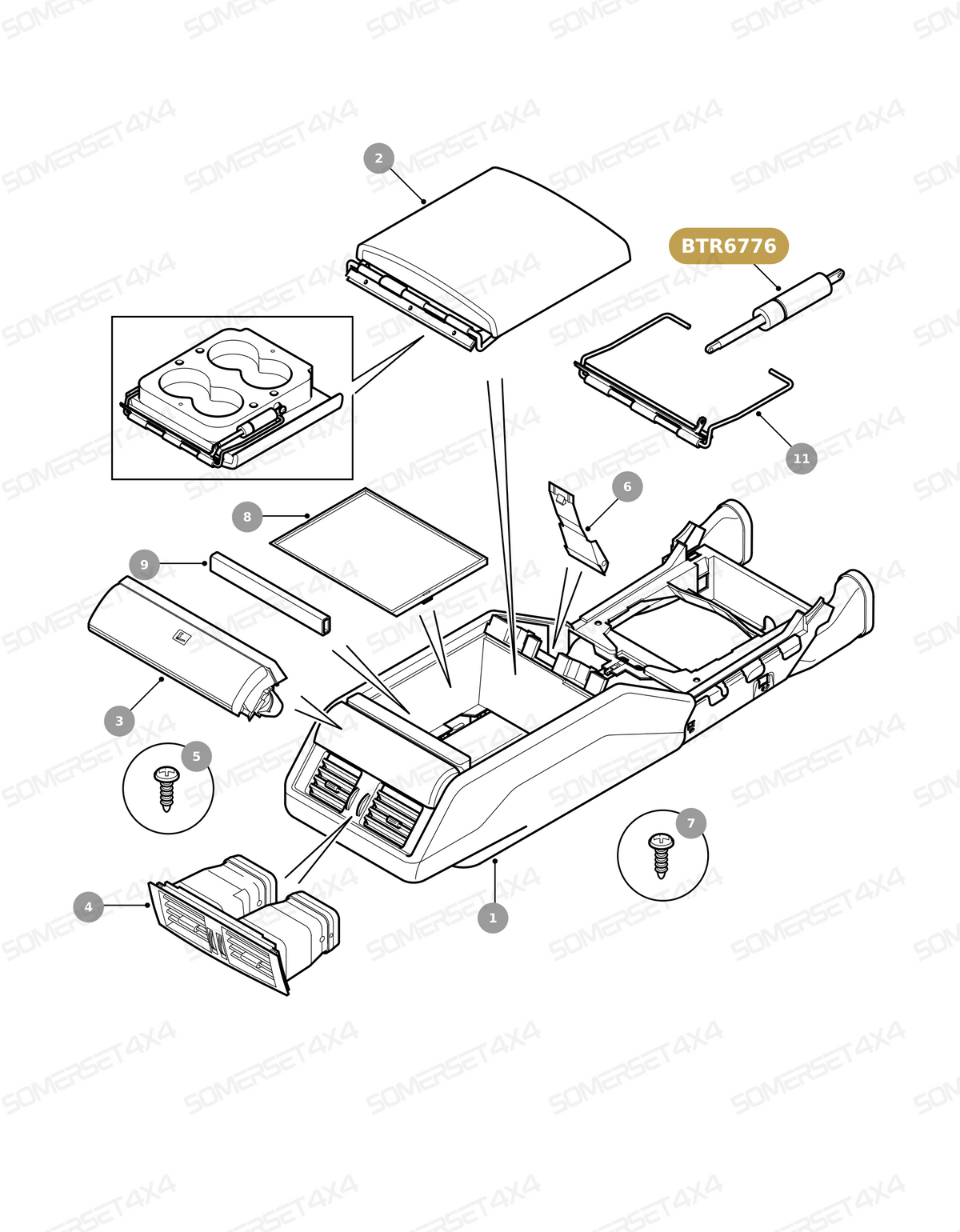 BTR6776 LAND ROVER - DAMPER From ALLMAKES