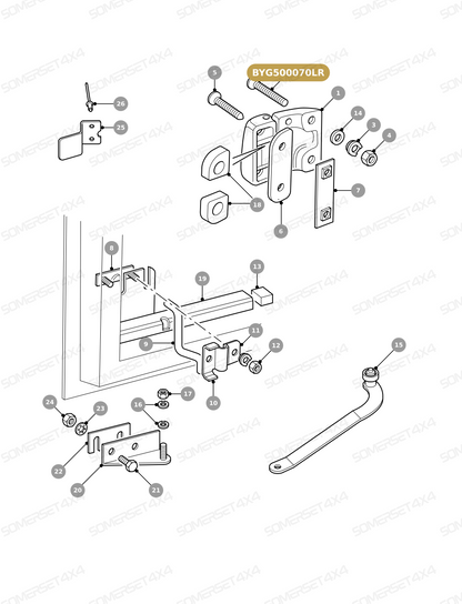 BYG500080G LAND ROVER - BOLT From PR2 ALLMAKES OE