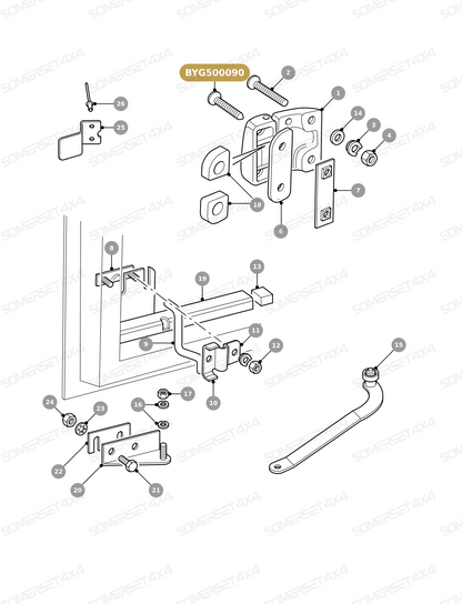 BYG500090 LAND ROVER - BOLT From PR2 ALLMAKES OE