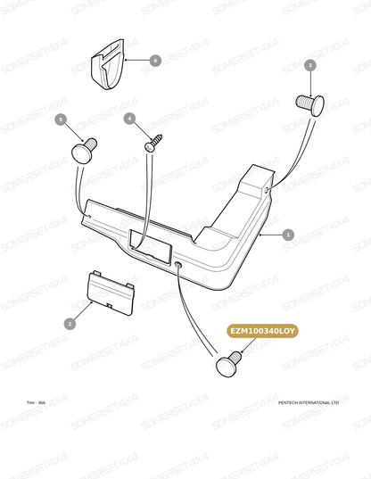 EZM100340LOY LAND ROVER - FASTENER From PR2 ALLMAKES OE