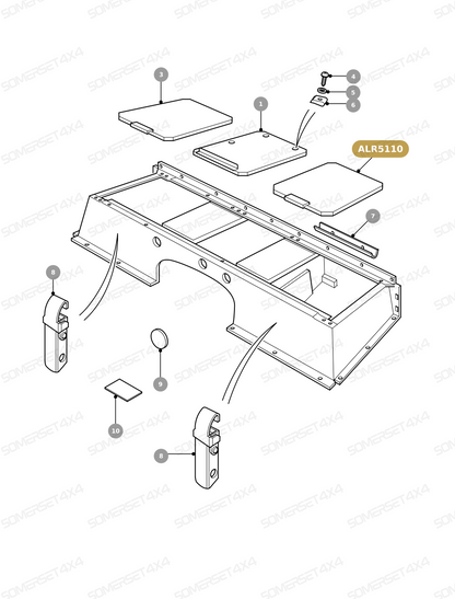 ALR5110 LAND ROVER - LID ASSY From ALLMAKES