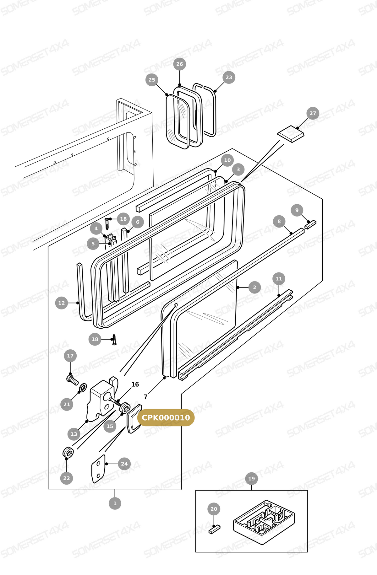 CPK000010 LAND ROVER - BLOCK FIXING From ALLMAKES