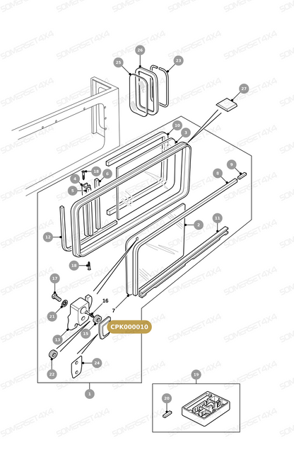 CPK000010 LAND ROVER - BLOCK FIXING From ALLMAKES