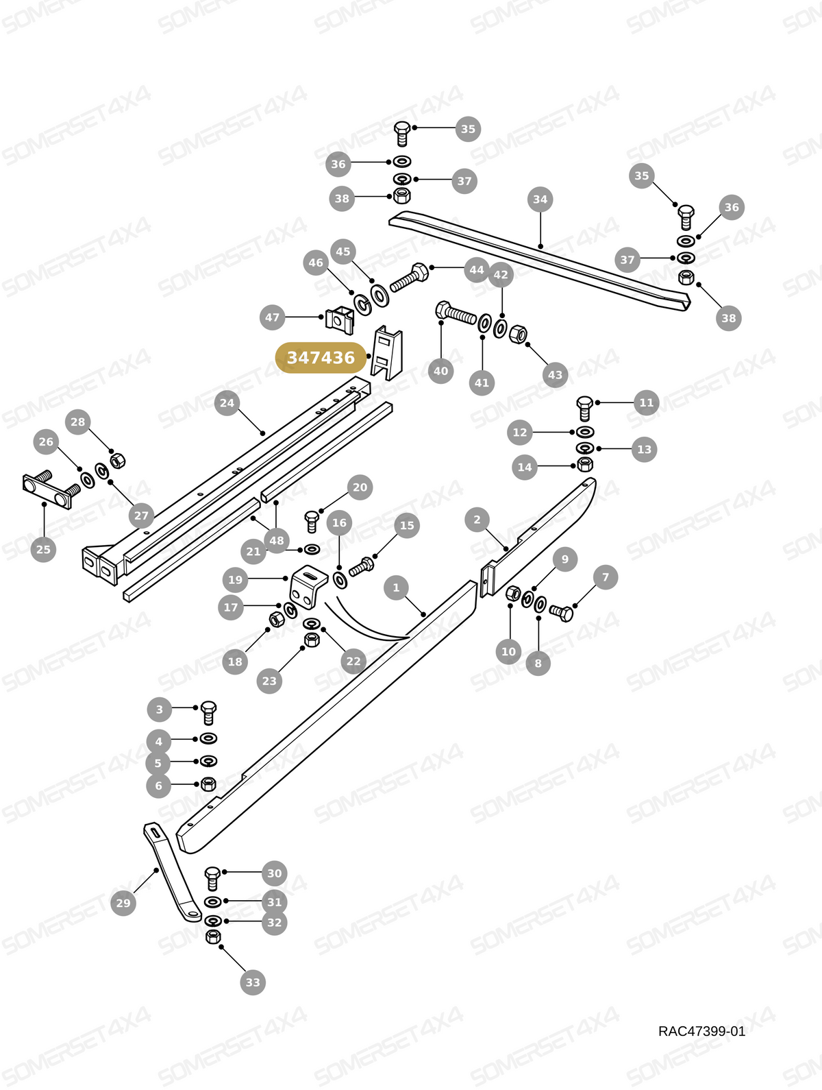 347436 LAND ROVER - MTG BRACKET From ALLMAKES