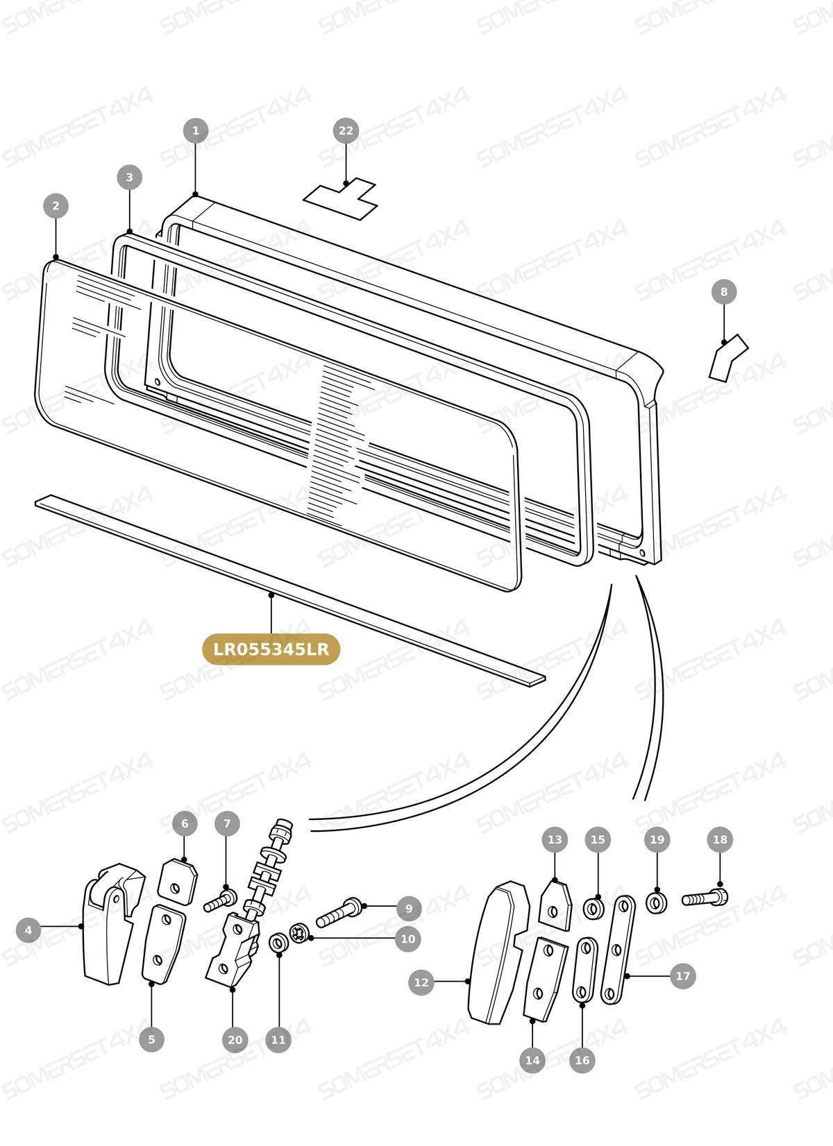 LR055345LR GENUINE LAND ROVER - SEAL