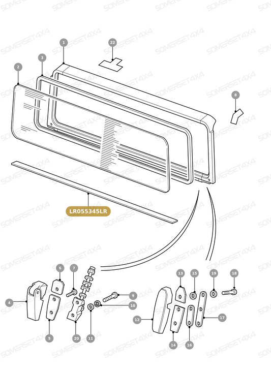 LR055345LR GENUINE LAND ROVER - SEAL