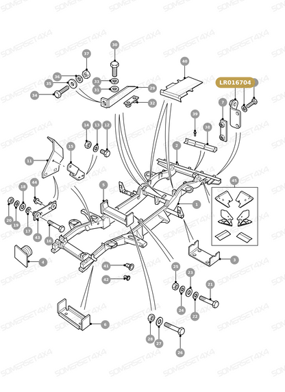 LR016704 LAND ROVER - MOUNTING ASSY From ALLMAKES