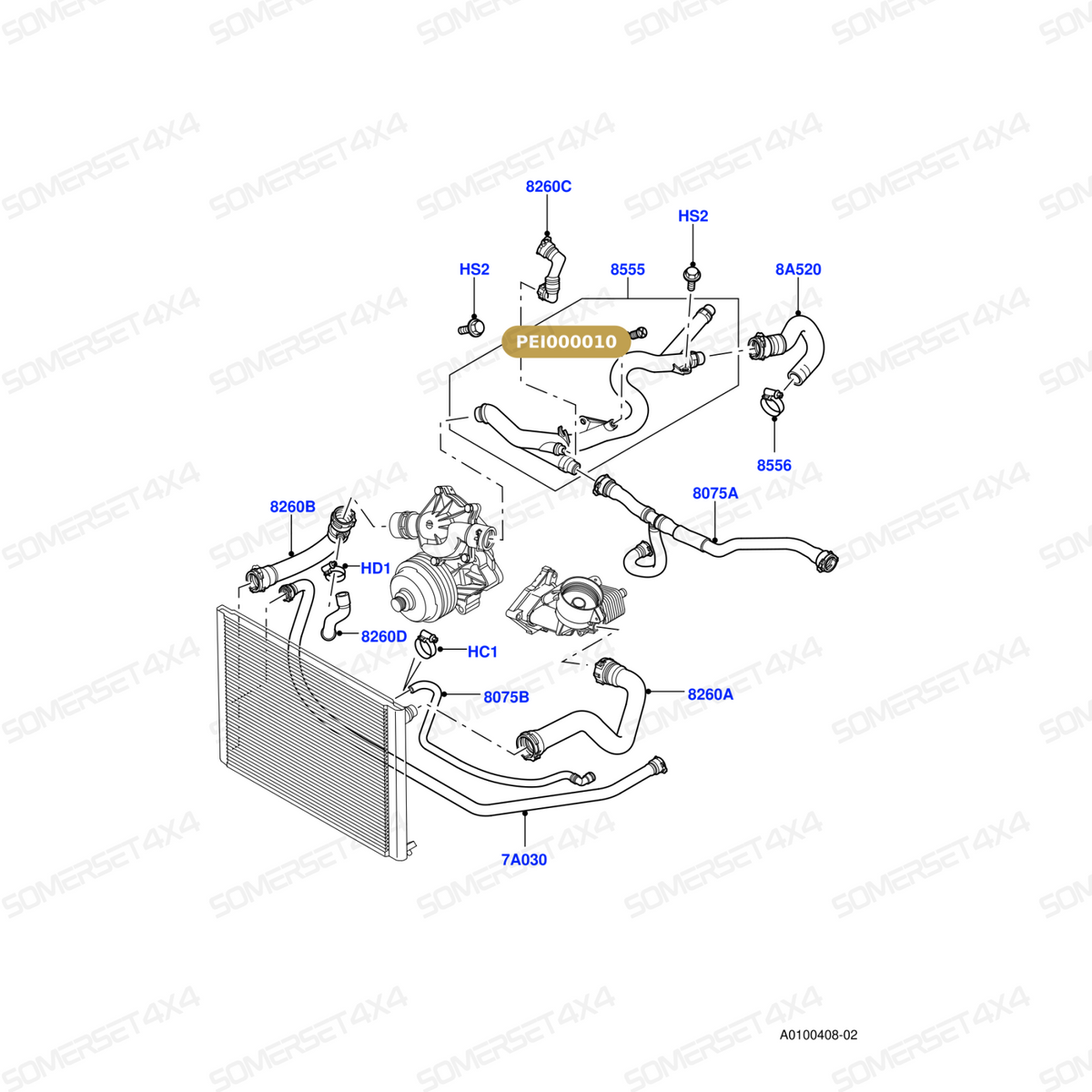 PEI000010 LAND ROVER - SCREW-BLEED From ALLMAKES