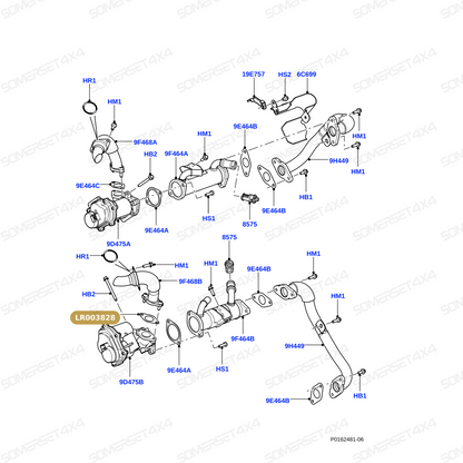 LR003828 LAND ROVER - GASKET From ALLMAKES