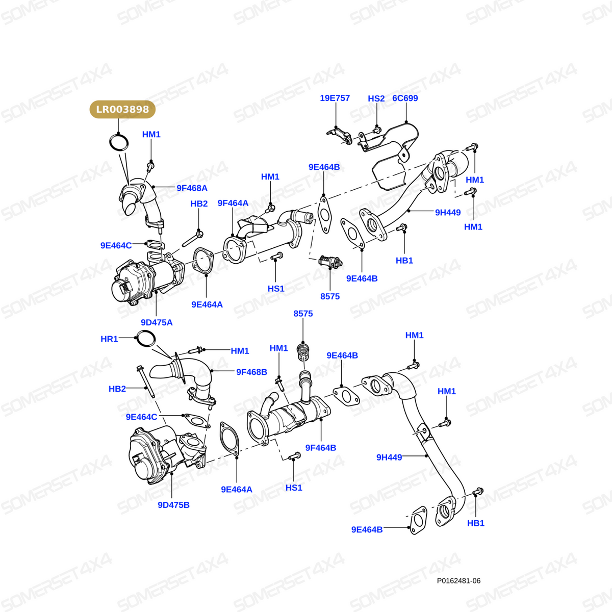 LR003898 LAND ROVER - RING - SEALING From ALLMAKES