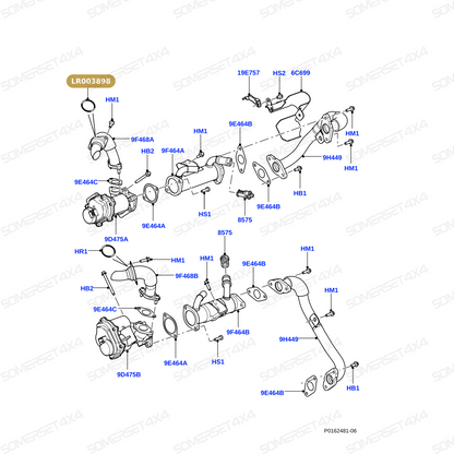 LR003898 LAND ROVER - RING - SEALING From ALLMAKES