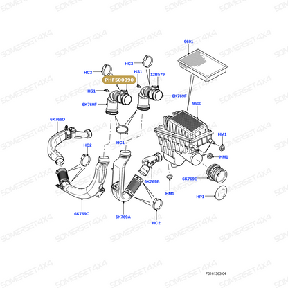 PHF500090 LAND ROVER - SENSOR - AIR FLOW From CONTINENTAL