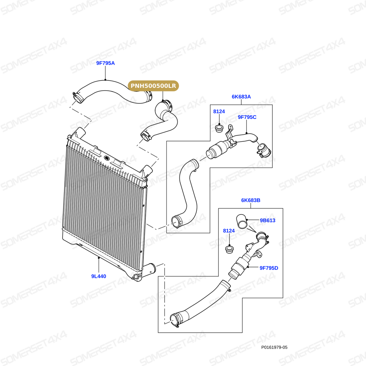 PNH500500LR GENUINE LAND ROVER - HOSE