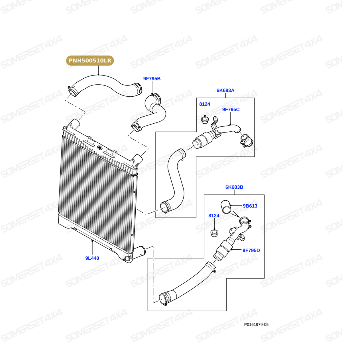 PNH500510LR GENUINE LAND ROVER - HOSE