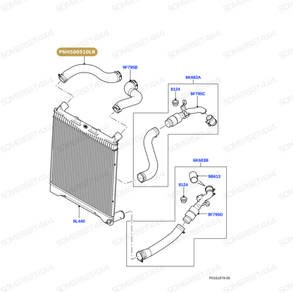 PNH500510LR GENUINE LAND ROVER - HOSE