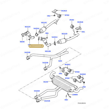 WCM500080LR GENUINE LAND ROVER - Gasket - Exhaust Pipe