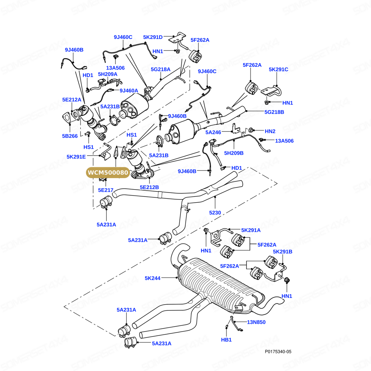 WCM500080 GASKET From ALLMAKES