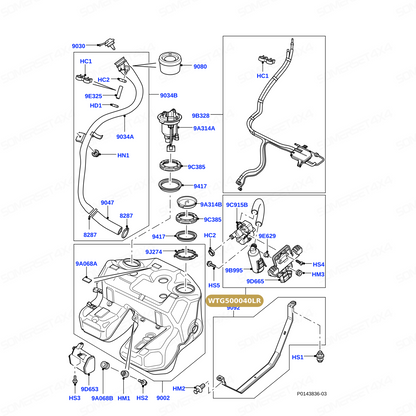 WTG500040LR GENUINE LAND ROVER - PUMP - LEAK DETECTION