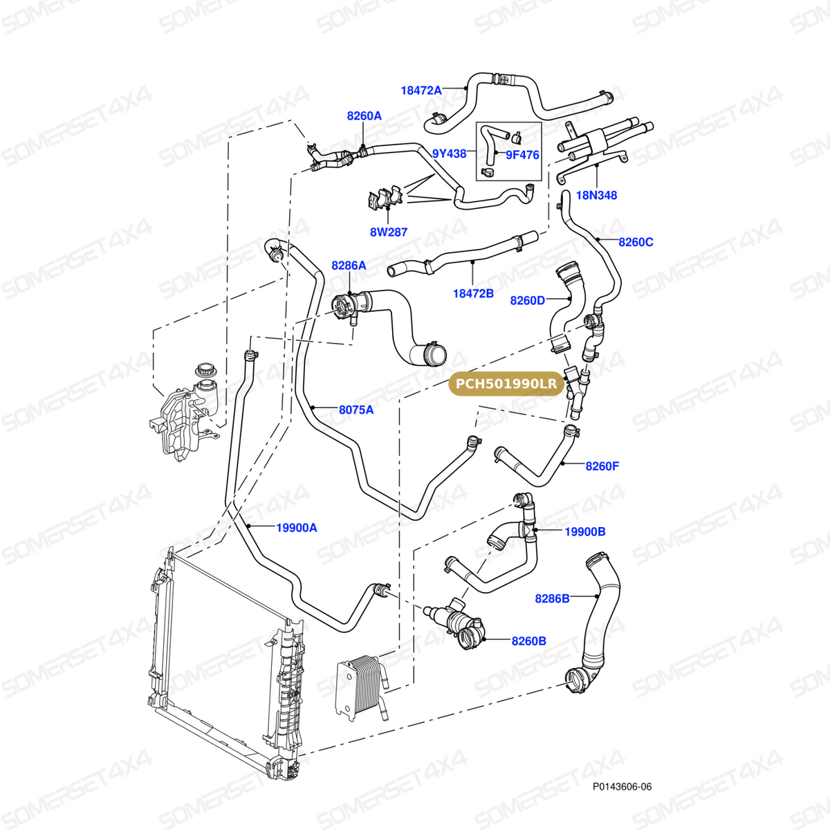 PCH501990LR GENUINE LAND ROVER - CONNECTOR - 4-WAY
