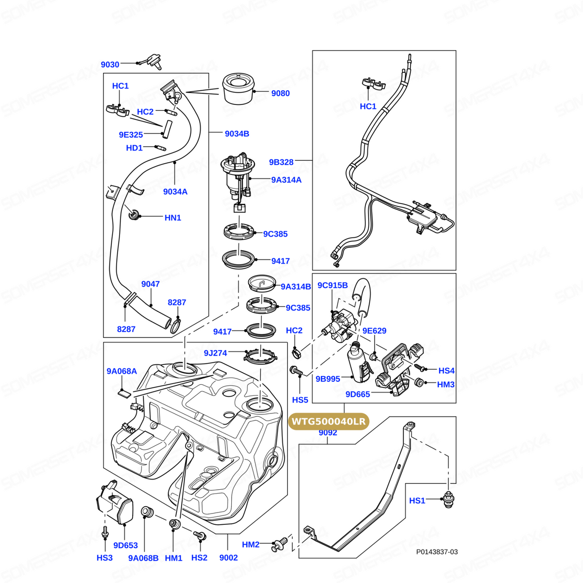 WTG500040LR GENUINE LAND ROVER - PUMP - LEAK DETECTION