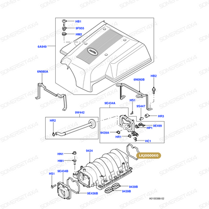 LKJ000060 LAND ROVER - GASKET - RR L322 - 4.4 V8 BMW PETROL From PR2 ALLMAKES OE