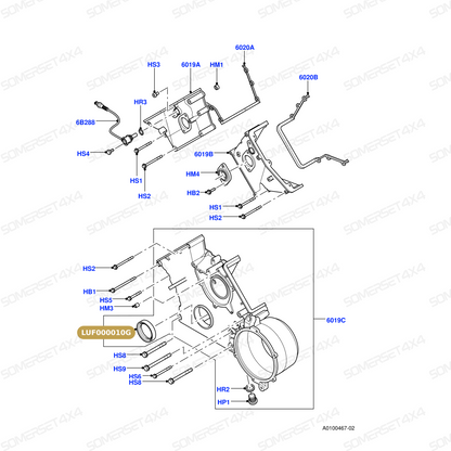 LUF000010G LAND ROVER - SEAL - CRANKSHAFT From ELRING