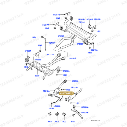 MHK000220 LAND ROVER - SENSOR - HEGO From BOSCH