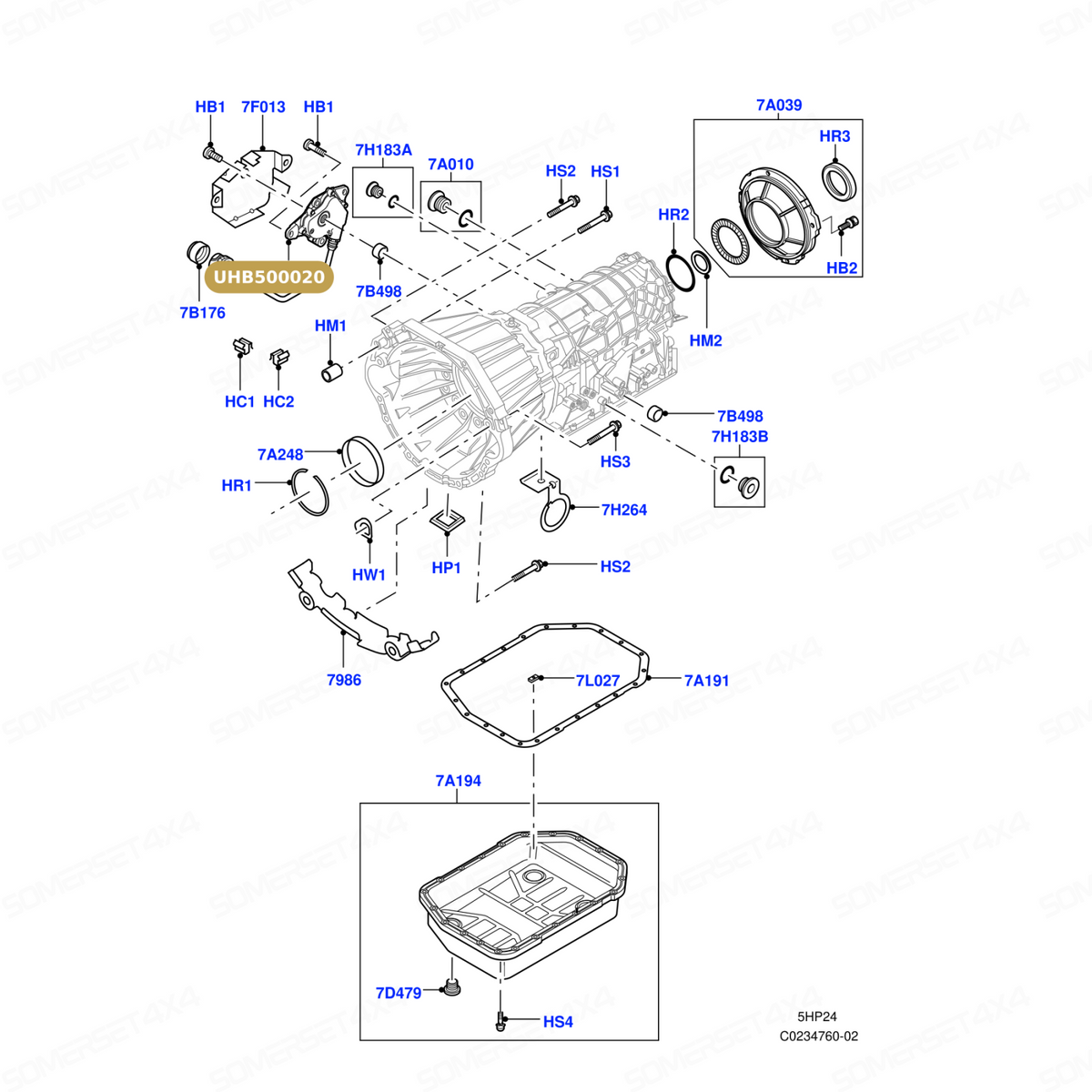 UHB500020 LAND ROVER - SWITCH - NEUTRAL SENSING From PR2 ALLMAKES OE