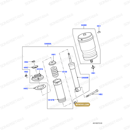 RYH501100 LAND ROVER - NUT From PR2 ALLMAKES OE