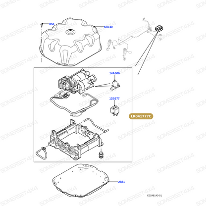 LR041777C LAND ROVER - AMK REPLACEMENT COMPRESSOR & RELAY ONLY