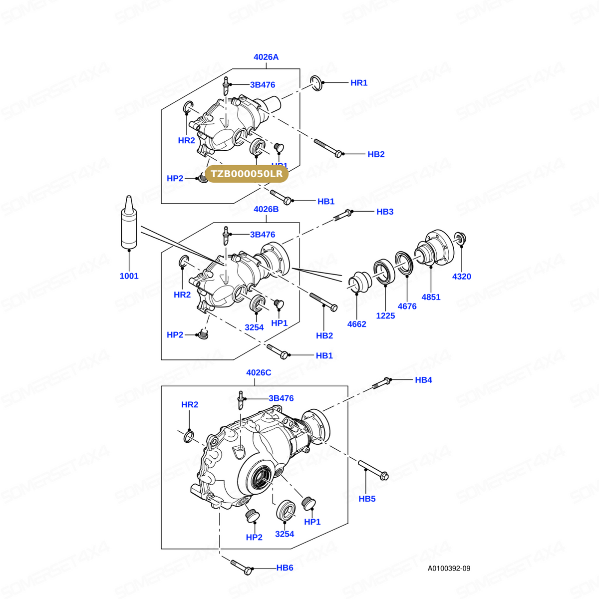 TZB000050LR GENUINE LAND ROVER - SEAL