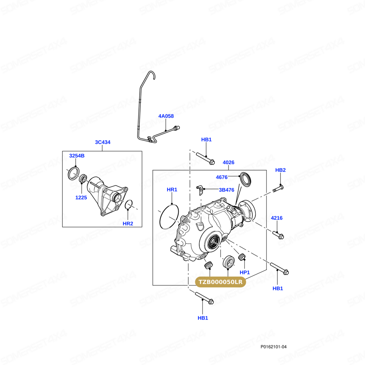 TZB000050LR GENUINE LAND ROVER - SEAL