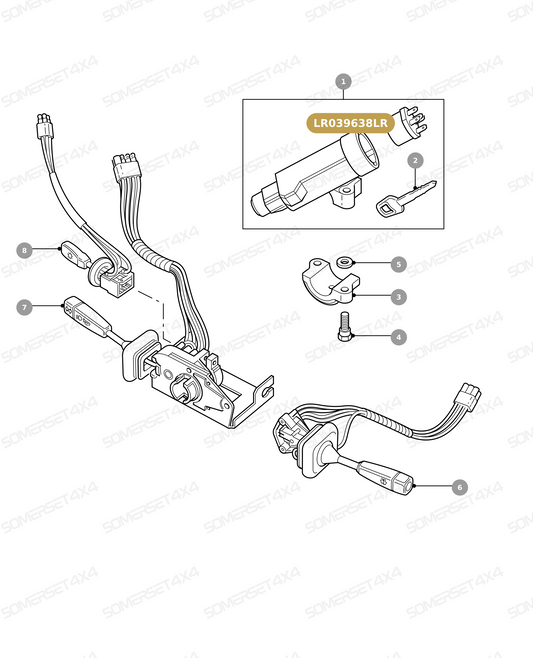 LR039638LR GENUINE LAND ROVER - SWITCH - IGNITION