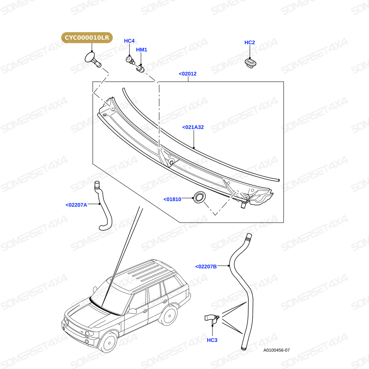 CYC000010LR GENUINE LAND ROVER - CLIP