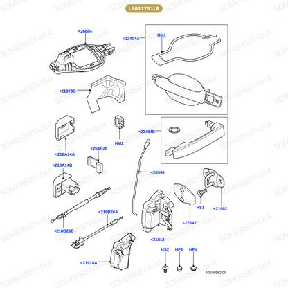 LR012791LR GENUINE LAND ROVER - LATCH - FRONT DOOR