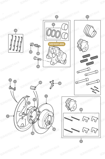 SEE500140G LAND ROVER - PISTON From AP DRIVELINE